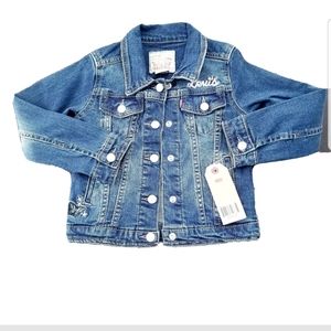 4-5T Levi's Jean Jacket NWT Butterflies and roses
